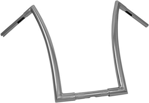 TODD'S CYCLE - 0601-3976 - 1-1/4” Strip Handlebar - 20” Rise - Chrome