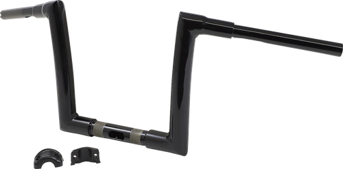 TODD'S CYCLE - 0601-5729 - Handlebar - 1-1/2” Strip - 10” - Gloss Black - Road Glide
