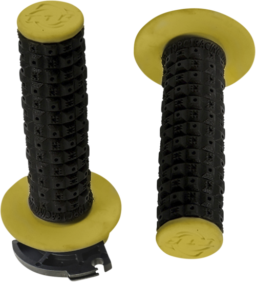 TORC1 - 2650-0206 - Defy Lock-On Grips - Black/Yellow