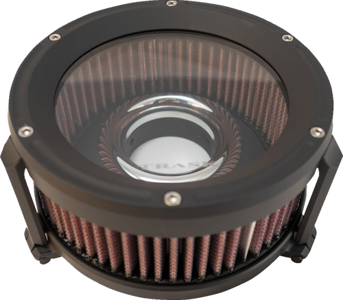 TRASK - TM-1021BK - Assault Charge High-Flow Air Cleaner - Flat Black