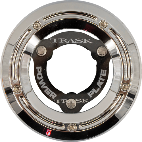 TRASK - TM-0052-CH-BK - Derby Cover with Power Plate - Chrome/Black - Kit - '18-'25 Softail