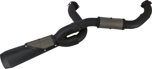 TRASK - TM-5131BK - 2-into-1 Big Sexy Exhaust System - Black
