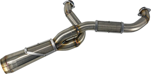 TRASK - TM-5132 - 2-into-1 Big Sexy Exhaust System - Stainless - M8 Softail