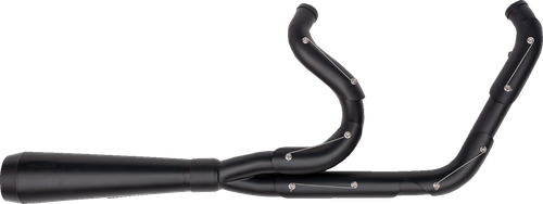 TRASK - TM-5010BKBK - 2-into-1 Assault Exhaust System - Full Black on Black