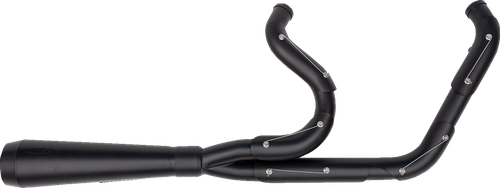 TRASK - TM-5053BKBK - 2-into-1 Assault Exhaust System - Full Black on Black