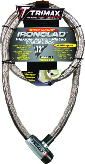 TRIMAX - TG3072SX - Braided Cable Lock - 72”