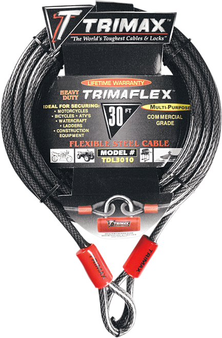TRIMAX - TDL3010 - Cable Lock - Dual Loop - 30'