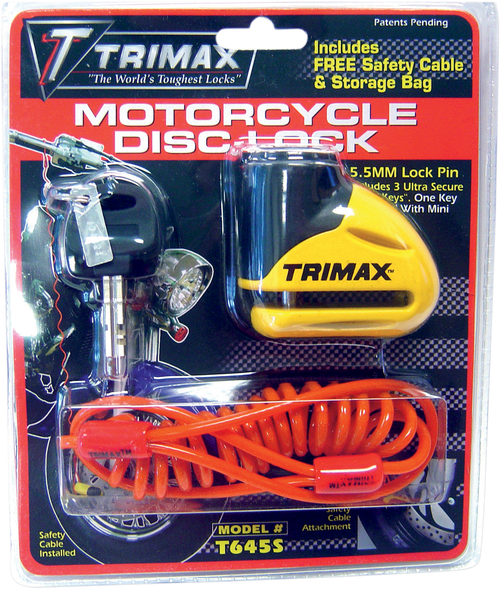 TRIMAX - T645S - Disc Lock - Yellow - 5.5 mm