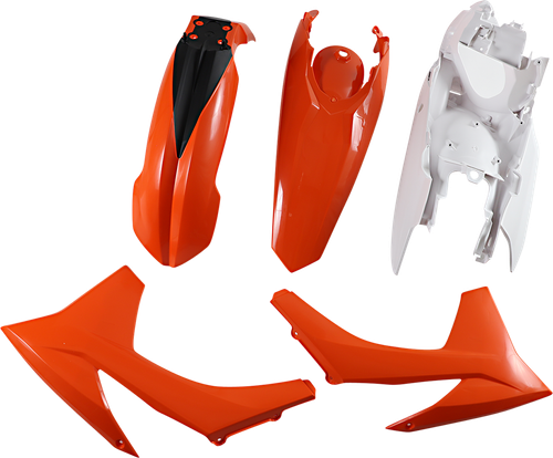 ACERBIS - 2250393593 - Standard Body Kit - '12 OEM Orange/White - KTM - EX/XC '12-'13