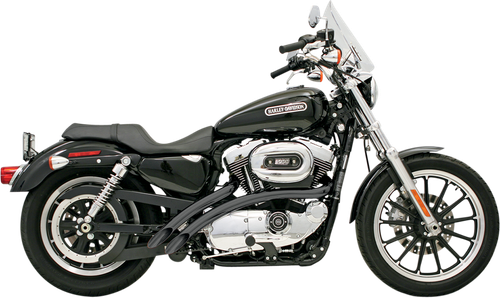 BASSANI XHAUST - XL-FF12B - Radial Sweepers Exhaust System - Black - '86-'03 XL