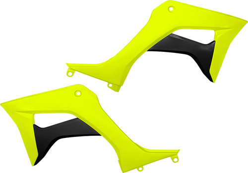 UFO - HO05600-DFLU - Radiator Shrouds - Florescent Yellow