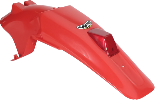 UFO - HO03678069 - Enduro Rear Fender with Tail Light - OEM XR Red