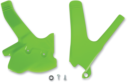 UFO - KA02797026 - Frame Guard - Green - Kawasaki - KDX