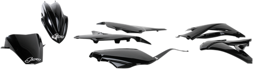 UFO - KAKIT222-001 - Replacement Body Kit - Black - Kawasaki - KX '14-'21