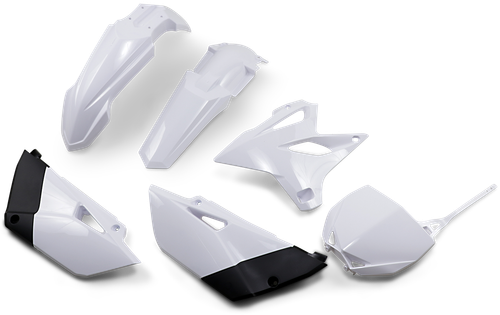 UFO - YAKIT320-046 - Replacement Body Kit - White/Black - Yamaha - YZ '15-'21