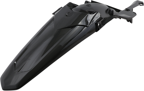 UFO - YA04857-001 - MX Rear Fender - Black - Yamaha - YZ '18-'23