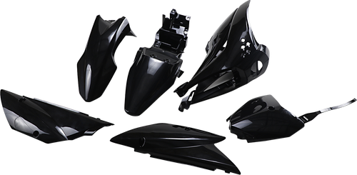 UFO - KA37003-001 - Replacement Body Kit - Black - Kawasaki - KLX '10-'25