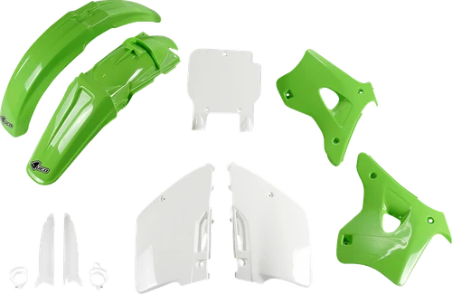 UFO - KAKIT193F@999 - Body Kit - OEM Green/White - Kawasaki - KX '94-'95
