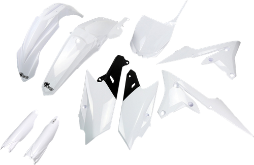 UFO - YAKIT318F@046 - Body Kit - White/Black - Yamaha - YZ '14-'18