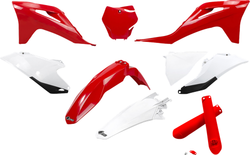 UFO - GGKIT702F@999 - Replacement Body Kit - '21-'22 OEM Red/White/Black - Gas Gas - EX '21-'23