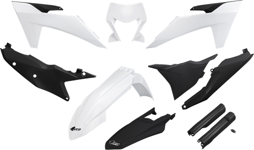 UFO - KTKIT530F@222 - Body Kit - White/Black - KTM - EX '24-'25