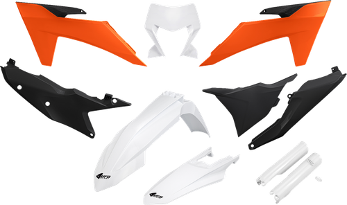 UFO - KTKIT530F@444 - Body Kit - Black/Orange/White - KTM - EX '24-'25