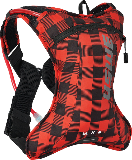 USWE - 5202076048 - Outlander Hydration Pack - 2L - Flannel Red/Black