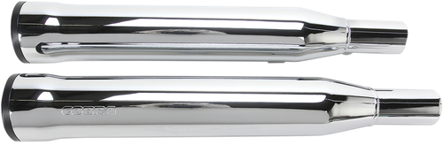 COBRA - 6080 - Slip-On Mufflers with Race-Pro Tips - 3" - Chrome - '04-'13 XL