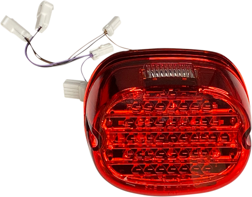CUSTOM DYNAMICS - CD-INT-TL-W-R - Taillight w/ Integrated Turn Signal - Top Window - Red Lens