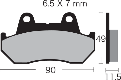 VESRAH - VD-123/3 - Semi-Metallic Brake Pads