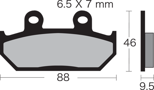 VESRAH - VD-143/2 - Semi-Metallic Brake Pads