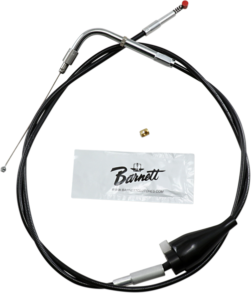BARNETT - 101304100206 - Black Vinyl Idle Cable - Cruise - +6" Size - 31" Length