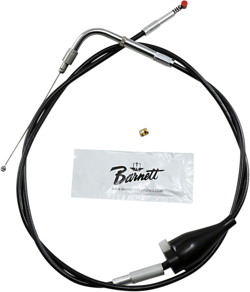 BARNETT - 101304100206 - Black Vinyl Idle Cable - Cruise - +6" Size - 31" Length
