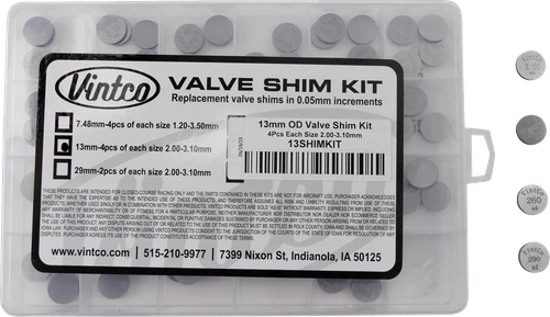 VINTCO - 13SHIMKIT - Shim Kit - 13.00 mm - 2.00 mm-3.10 mm