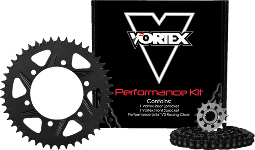 VORTEX - CK6383 - Chain and Sprocket Kit - HFRA - Black - Yamaha YZF-R3/MT-03