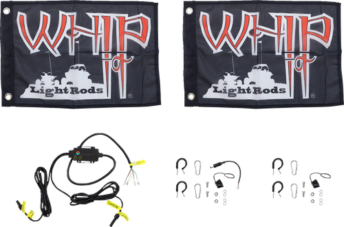 WHIPITLIGHTRODS - SB-RGBBT-252 - 5' Light Rod Whip - Bluetooth - Pair - White