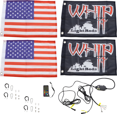 WHIPITLIGHTRODS - QD-CHSBTR-122 - 2' Light Rod Whip - Chase - Quick Disconnect