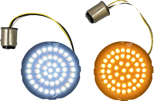 CUSTOM DYNAMICS - GEN-4-AW-1157 - Amber/White LED Turn Signal Inserts