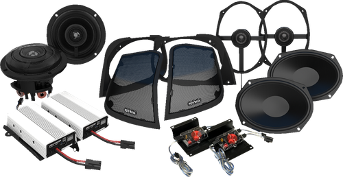 WILD BOAR AUDIO - WBA RETRO 800.4SG - Amplifer/Speaker Kit - Fairing - Saddlebag w/Cut In