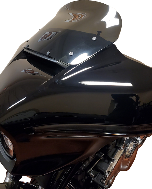WIND VEST - 58-1240 - Windshield - 12-1/2” - Dark Smoke - FLHX, FLHXSE