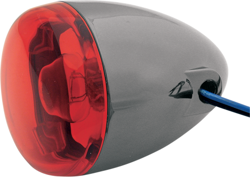 CHRIS PRODUCTS - 8501R-BN - LED Turn Signal - Black Nickel/Red