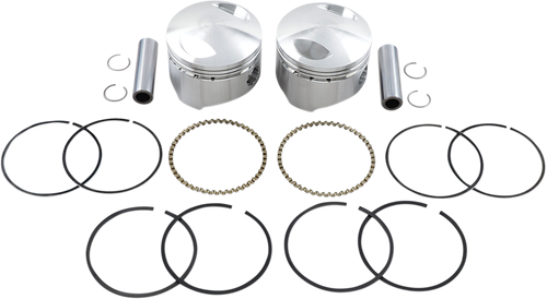 WISECO - K1614 - Piston Kit - +0.010” - 80” Big Twin 1340 cc