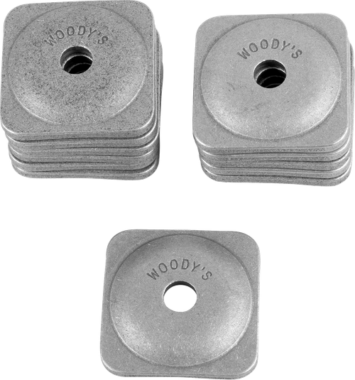 WOODY'S - ASG-3775-12 - Support Plates - Grand Digger - Natural - Square - 12 Pack