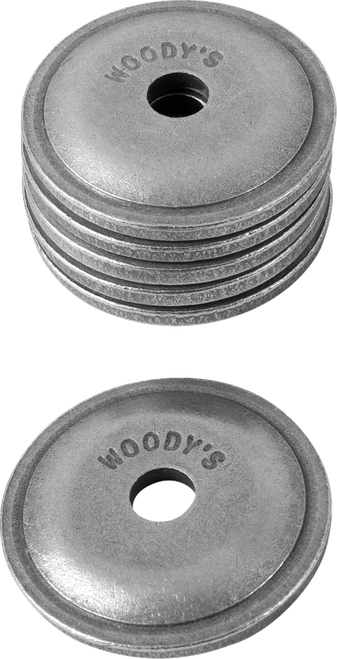 WOODY'S - ARG-3775-6 - Support Plates - Grand Digger - Natural - Round - 6 Pack