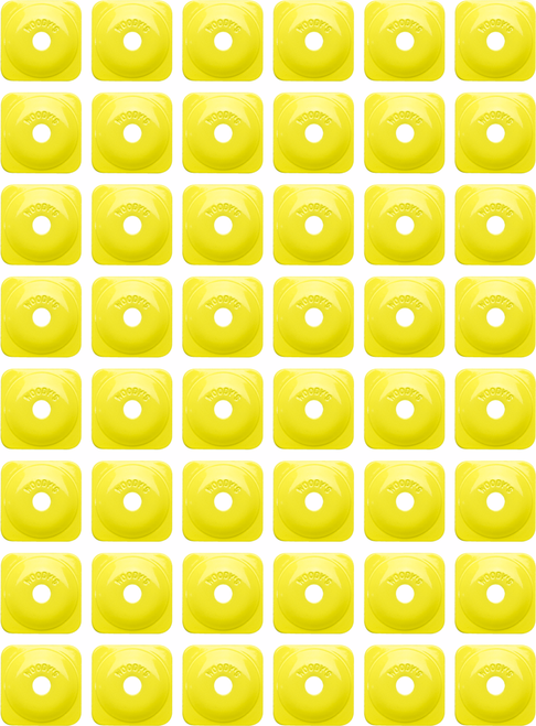 WOODY'S - ASG-3830-48 - Support Plates - Grand Digger - Hi Vis - Square - 48 Pack