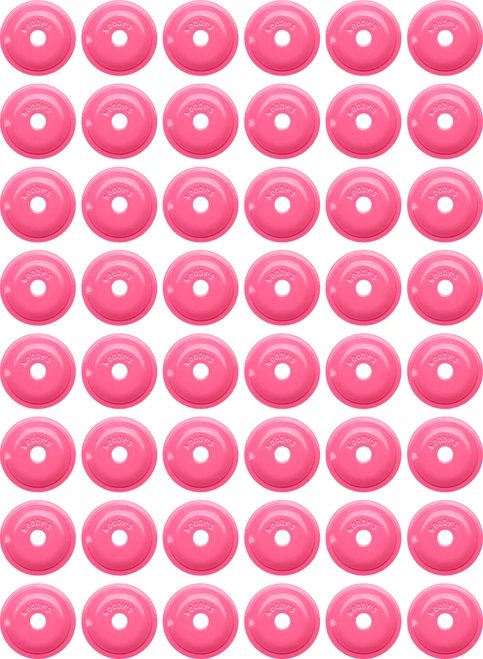 WOODY'S - ARG-3820-48 - Support Plates - Grand Digger - Pink - Round - 48 Pack