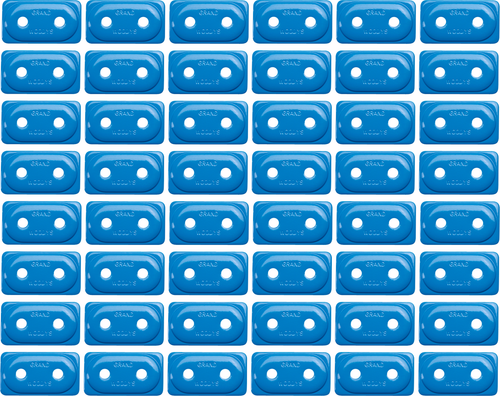 WOODY'S - ADG-3825-48 - Support Plates - Grand Digger - Blue - Double - 48 Pack