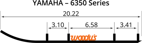WOODY'S - EYV3-6350 - Extender Trail III Flat-Top Runner - Yamaha