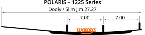 WOODY'S - DP6-1225 - Dooly Runners - 6” - 60 - Polaris