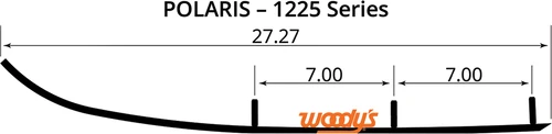 WOODY'S - AP8-1225 - Ace Flat-Top Carbide Runners - 8” - Polaris